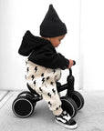 Hooded Fleece Romper in Bowie (PREORDER)
