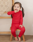 Modal Red Long Sleeve PJs