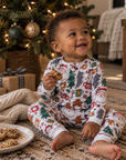 Bamboo Zip Romper | Christmas Vibes