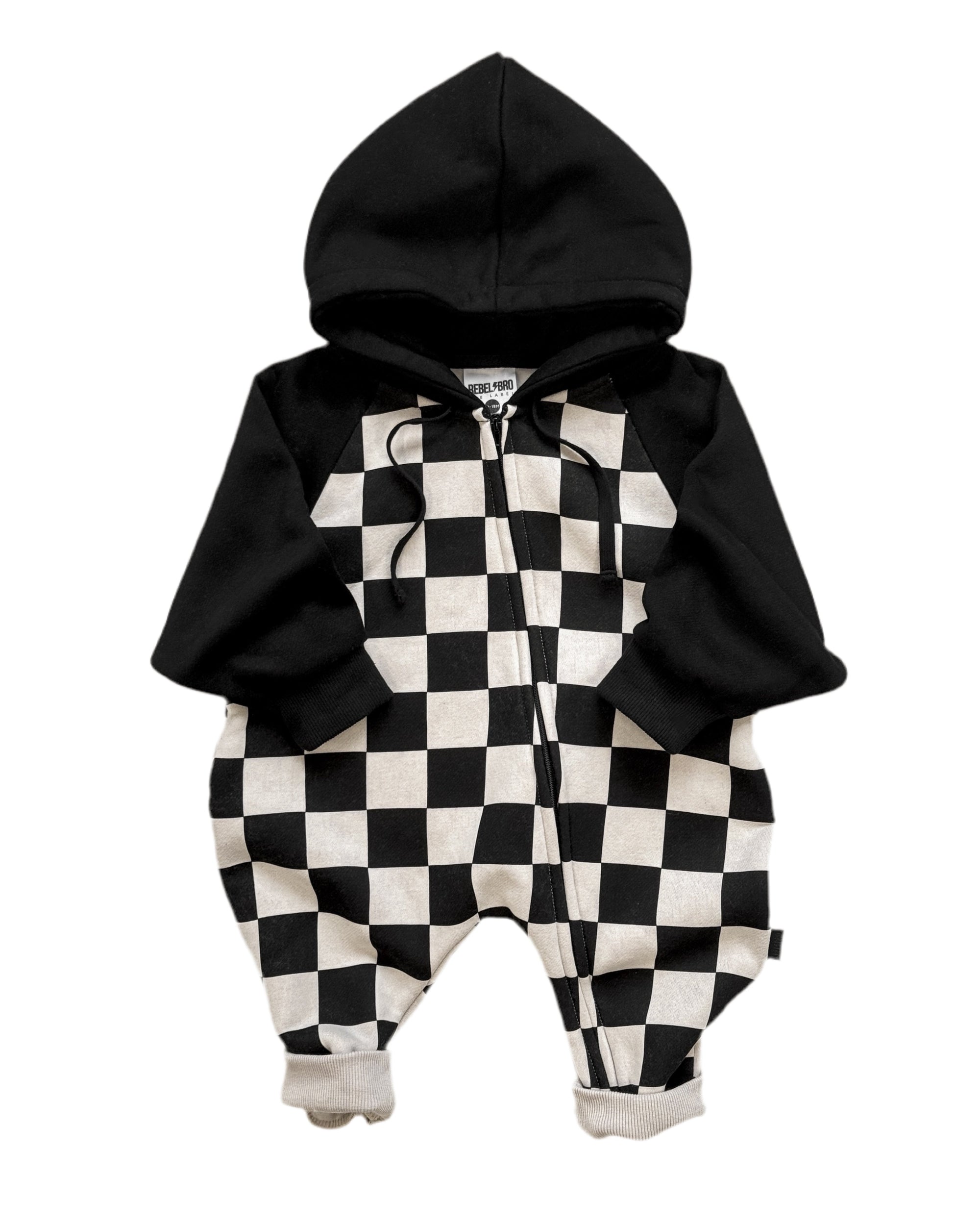 Hooded Fleece Romper in Venice (PREORDER)