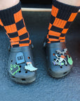 Orange and Black Check