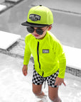 UPF50+ Long Sleeve Rash Guard in Neon Electric Lime || PREORDER