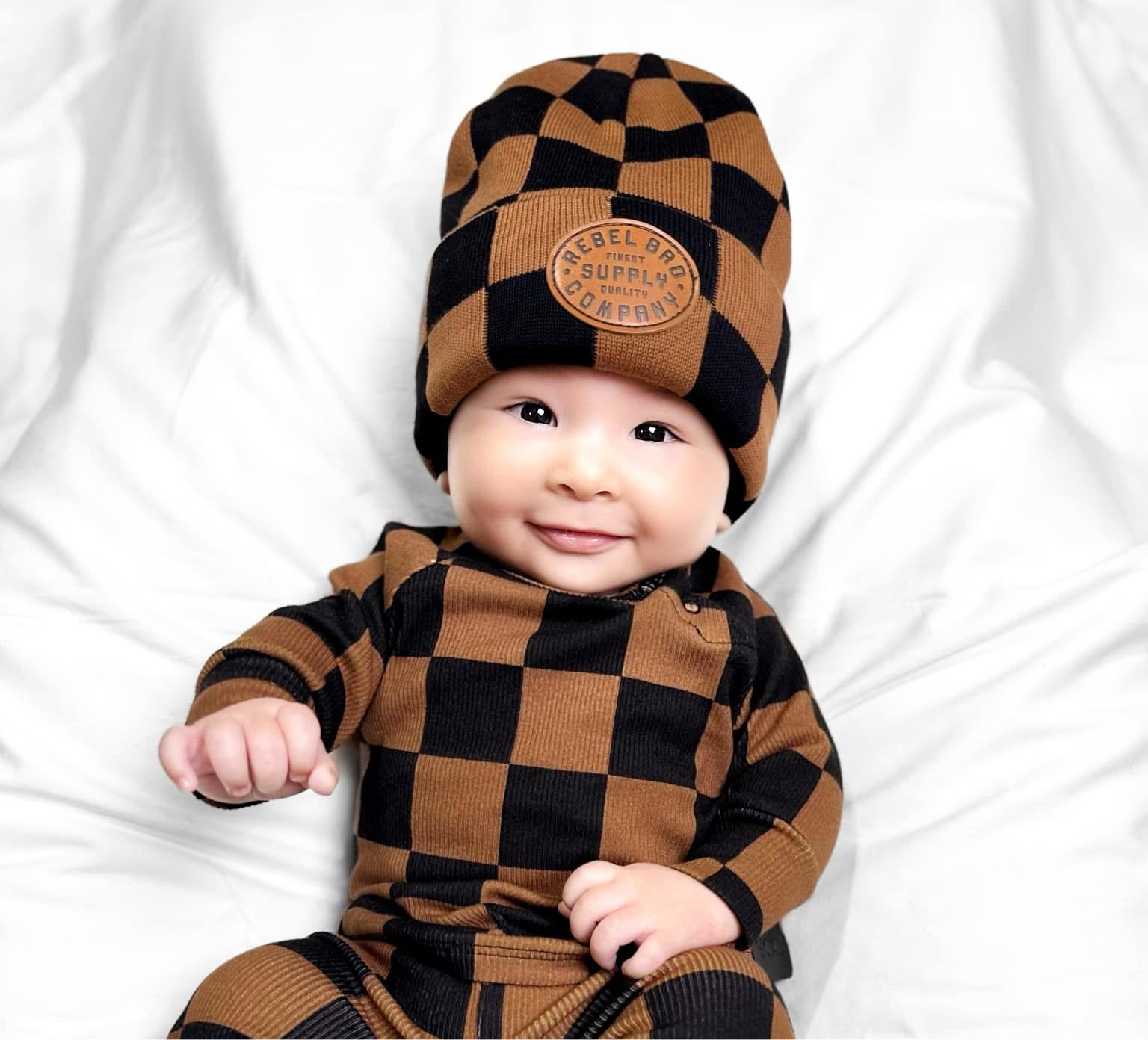 Beanie in Smoke + Spice (PREORDER)