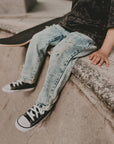 Toddler Relaxed Straight Light Acid Wash Denim