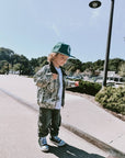 Toddler Classic Cargo Sweatpants in Stonewash