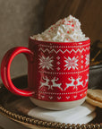 *NEW* Red Fair Isle Sweater Stoneware Coffee Mug - Gifts