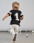 Varsity 1st Birthday Elevated Tee - Black