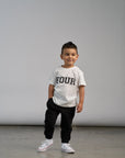 4th Birthday Elevated Tee - White