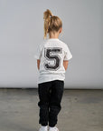 5th Birthday Elevated Tee - White