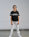 Varsity 9th Birthday Elevated Tee - Black