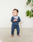 Viscose Bamboo + Organic Cotton Zipper Jumpsuit - Midnight: 6-12M