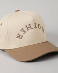 MOTHER Upside Down Lettering Embroidery Cap: Black / ONE SIZE