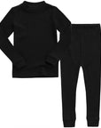 Modal Ribbed knit Black Long Sleeve PJ's