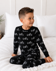 Bamboo Two Piece Set | Born to Ride Black