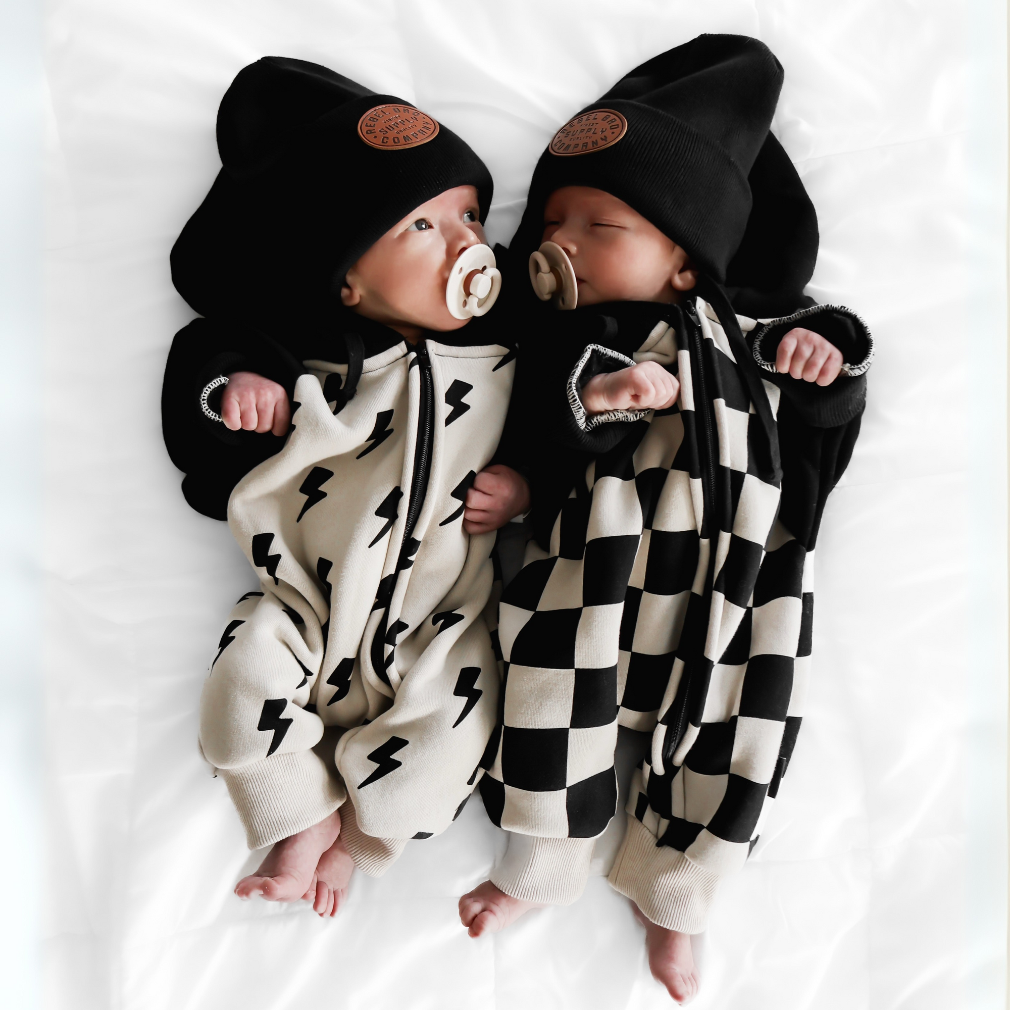 Hooded Fleece Romper in Venice (PREORDER)