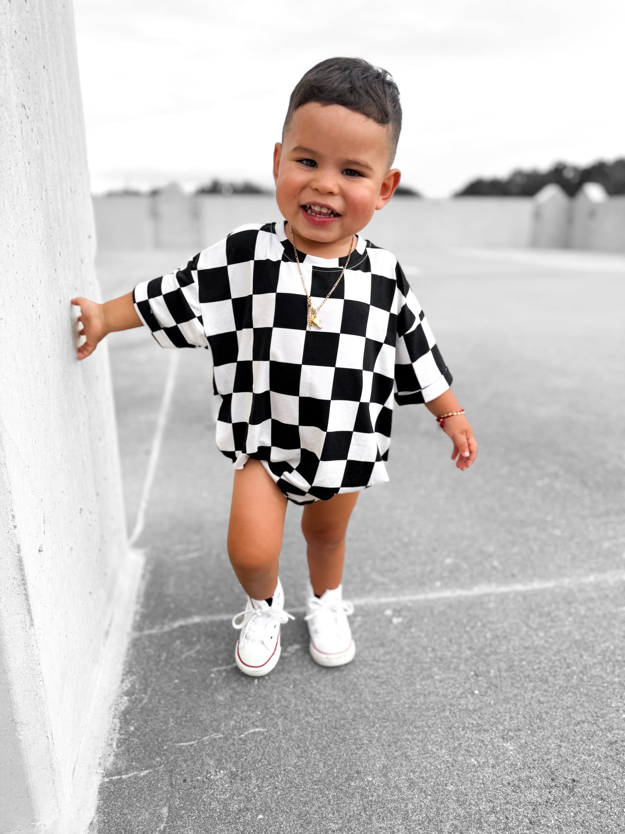 Bamboo Bubble Romper in Venice