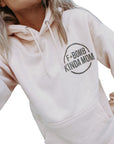 F-Bomb Mom Baby Pink Hoodie w/ Black Print