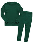 Rib Green Long Sleeve PJs