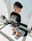 CHECKERED CHASER • BAMBOO TEE