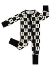 Bamboo Zip Romper | Checks & Bolts