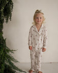 Girl's Bamboo Button Up Lounge Set | Gingersnap