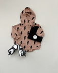 Hooded Bubble Romper | Mocha Bolts