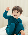 Daily Blue Green Cotton Long Sleeve PJs