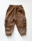 Toddler Classic Cargo Sweatpants in Camel
