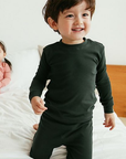 Daily Dark Green Cotton Long Sleeve PJs