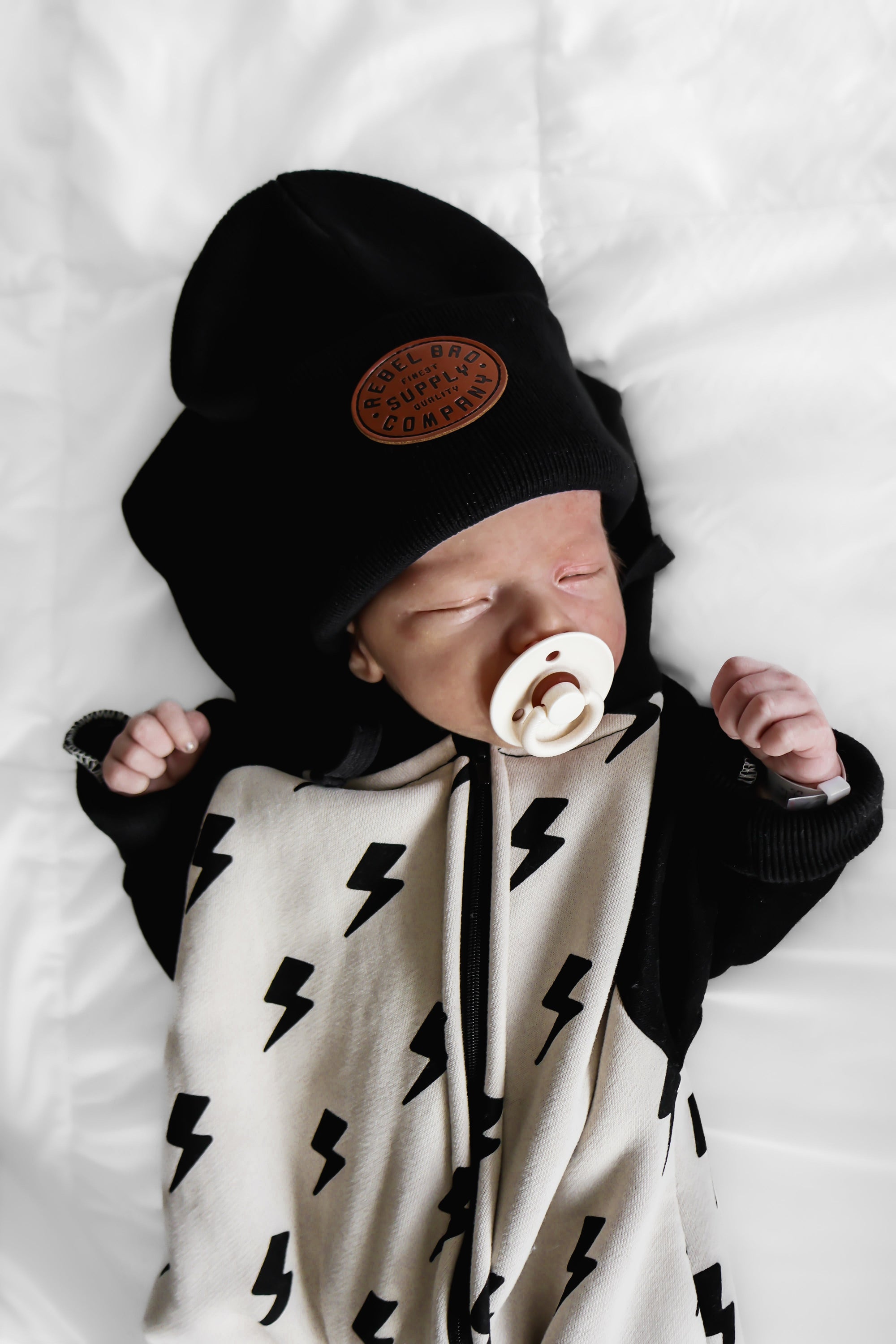Hooded Fleece Romper in Bowie (PREORDER)