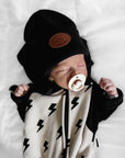 Hooded Fleece Romper in Bowie (PREORDER)