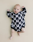 Bubble Romper | Charcoal Bolts