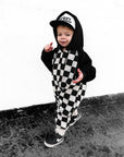 Hooded Fleece Romper in Venice (PREORDER)