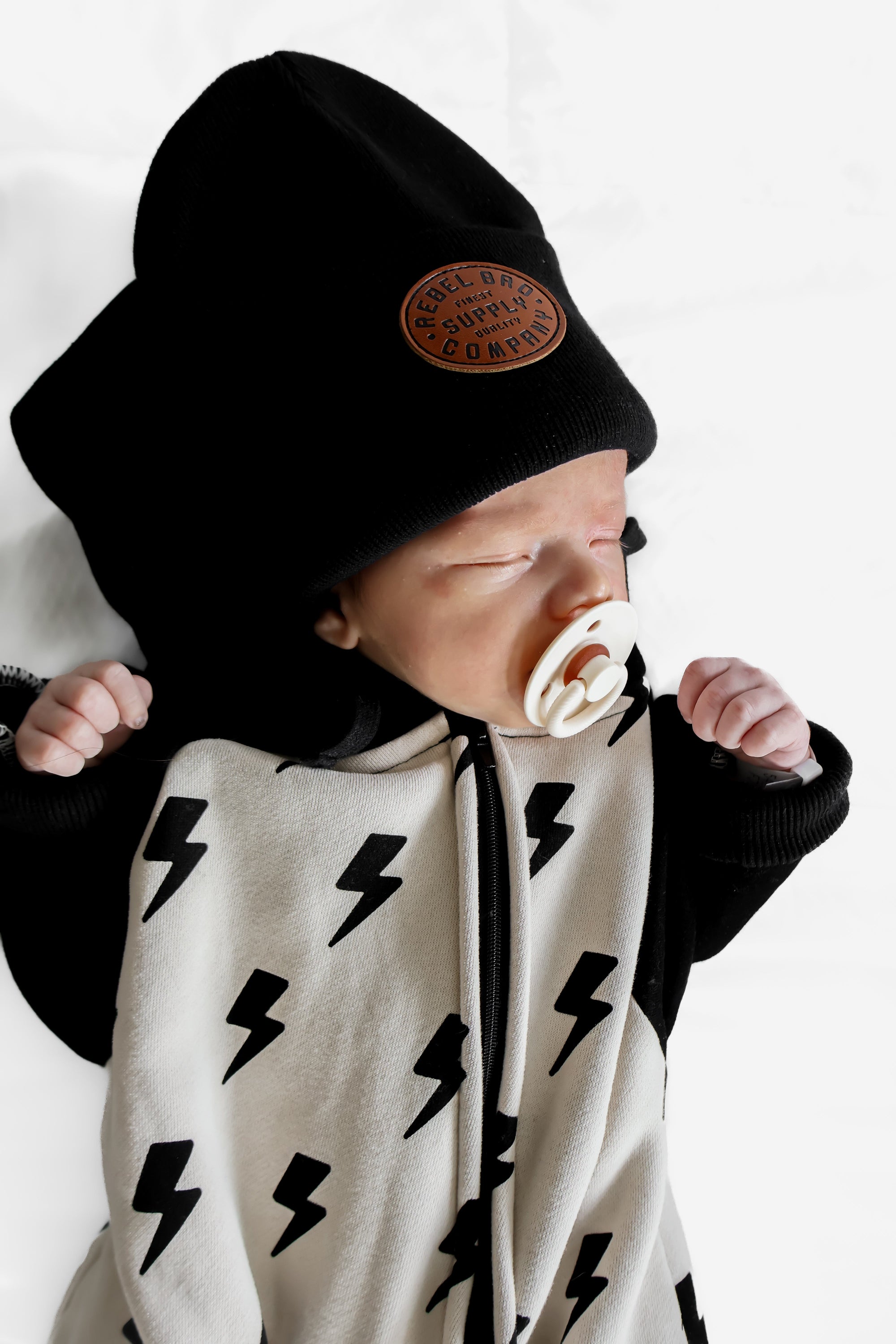 Hooded Fleece Romper in Bowie (PREORDER)