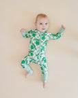 Bamboo Zip Romper | Lucky Shamrock