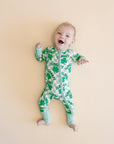 Bamboo Zip Romper | Lucky Shamrock