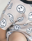 Short Sleeve Bubble Romper | Electric Drippy