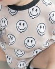 Short Sleeve Bubble Romper | Electric Drippy
