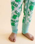 Bamboo Zip Romper | Lucky Shamrock