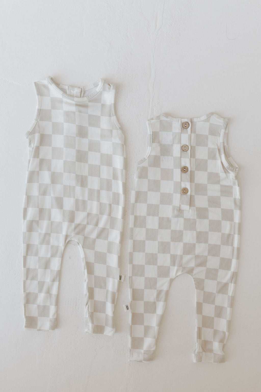 Harem Bamboo Romper | Checkerboard