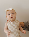 Harem Bamboo Romper | Checkerboard