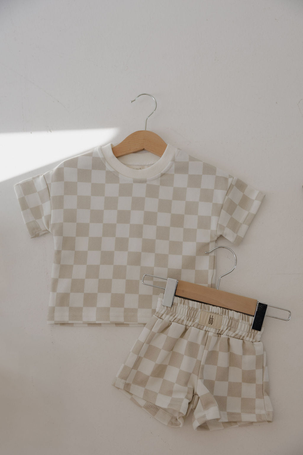 French Terry Short Set | Checkerboard