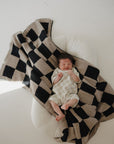 French Terry Romper | Checkerboard