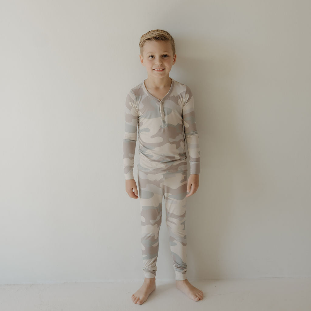 Bamboo Two Piece Pajamas | Camo