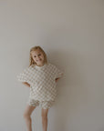 French Terry Short Set | Checkerboard