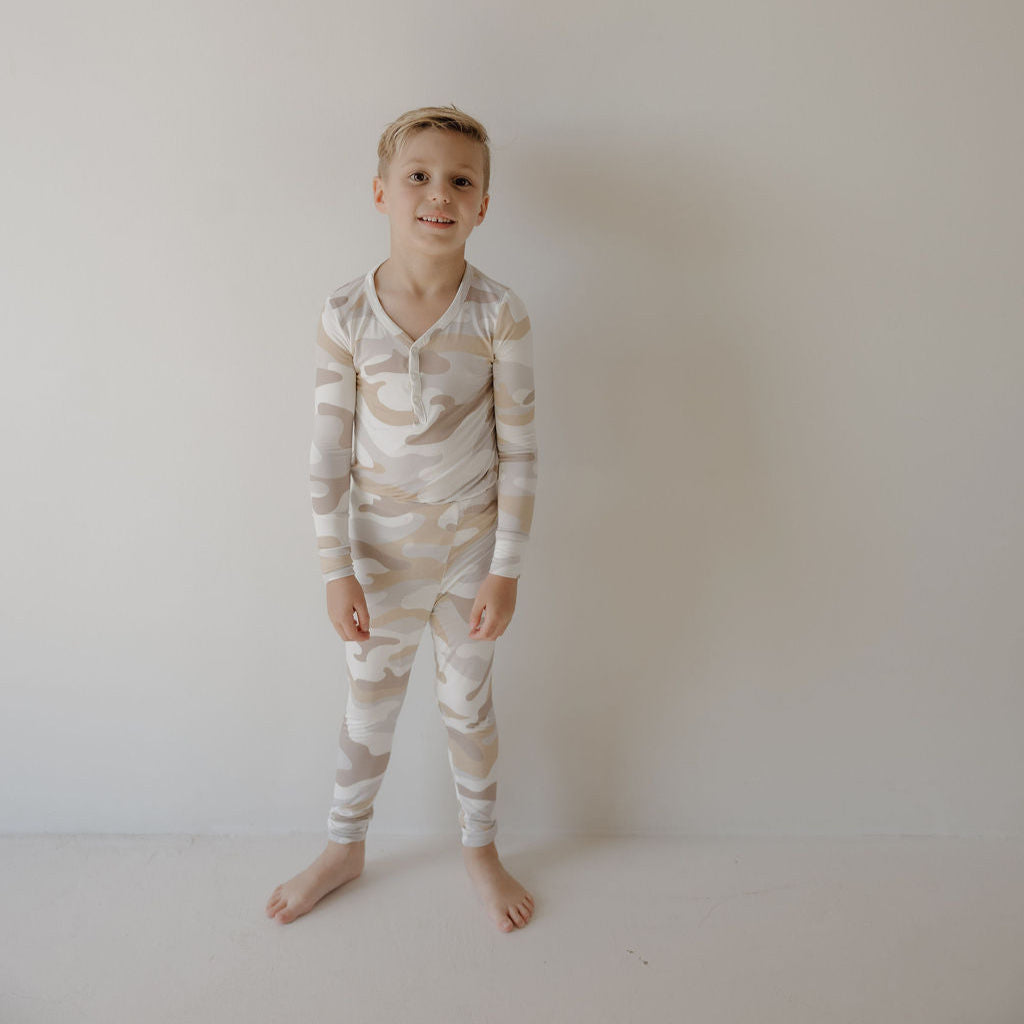 Bamboo Two Piece Pajamas | Camo 2.0