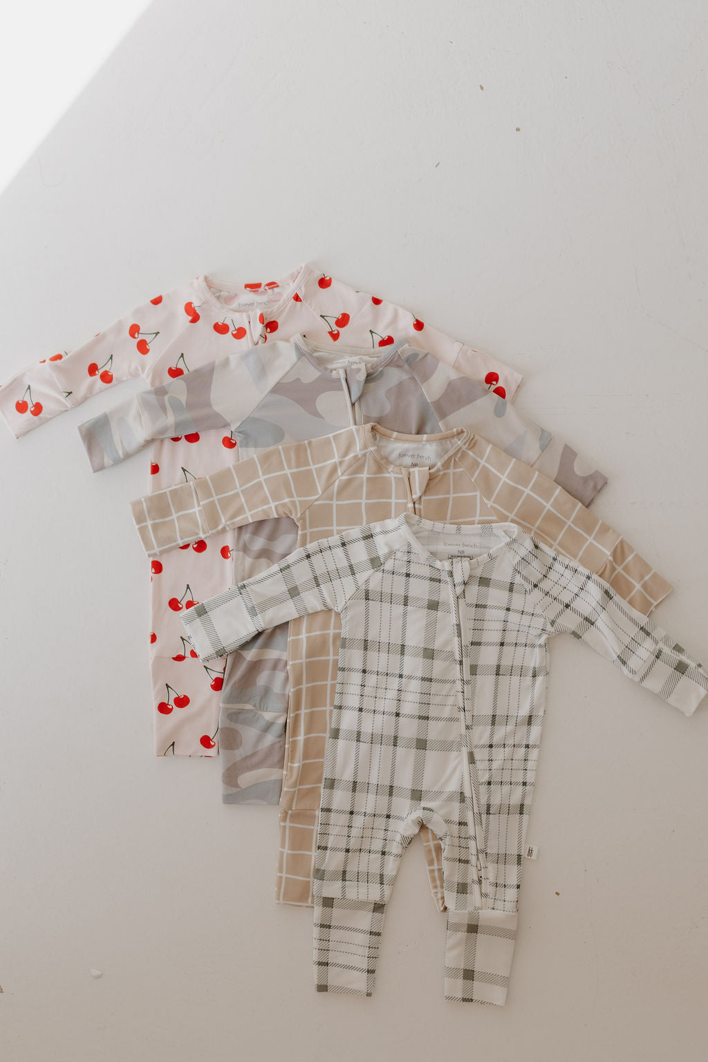 Bamboo Zip Pajamas | Grid