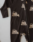 Bamboo Zip Pajamas | Bulldozer