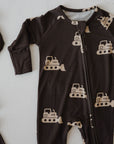 Bamboo Zip Pajamas | Bulldozer