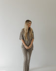 Short Sleeve Women's Bamboo Pajama | Faded Checkerboard || MATCHING KIDS